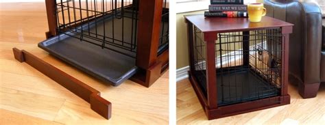 Merry Products Pet Cage With Crate Cover Large Dog Crate End Table