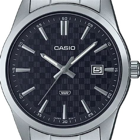 Casio Watch For Men Analog Stainless Steel Band Silver Mtp Vd D Audf