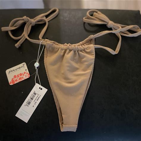 Tia Ribbed Bikini Bottom Sexy And Slimming With A Depop