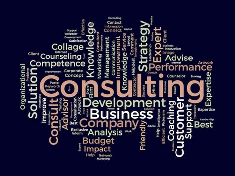 Premium Vector Word Cloud Background Concept For Consulting Business