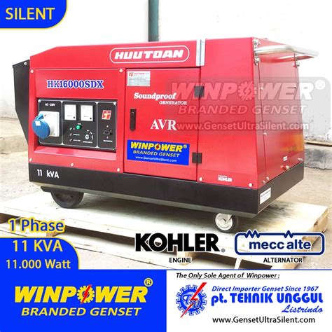 Genset Kohler 10 KVA Silent Mecc Alte 10000 Watt HK16000SDX Jual