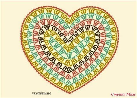 Плед Сердечки - Вязание - Страна Мам | Crochet heart blanket, Crochet ...