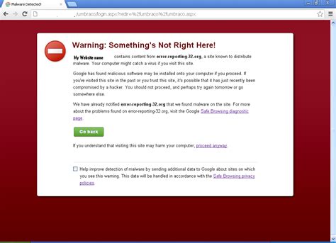 getting an virus warning alert in google chrome browser while trying ...