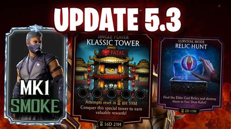 Mk Mobile Relic Hunt Update Klassic Tower Fatal Release Date