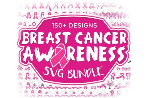 Breast Cancer Awareness Svg Bundle Vol 1 In Svg Dxf Eps  Png