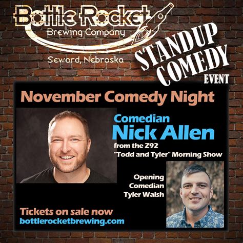 Season 6 Comedy Night Tickets, November 10, 2023 – Bottle Rocket ...