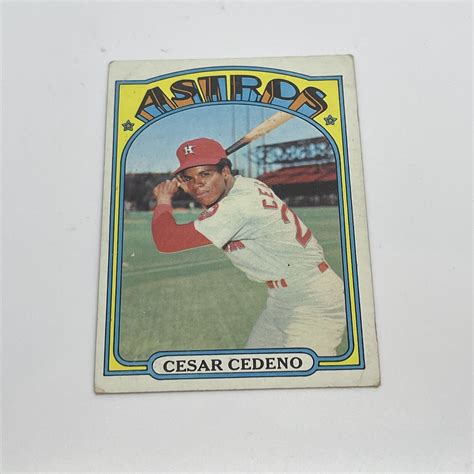 Topps Cesar Cedeno Houston Astros Ebay