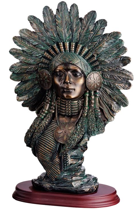 Native American Princess Sculpture Bust