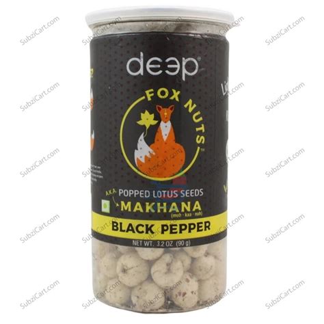 Deep Makhana Black Pepper 90 Grams Subzicart