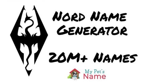 Nord Names 20 Million Elder Scrolls Name Generators My Pets Name