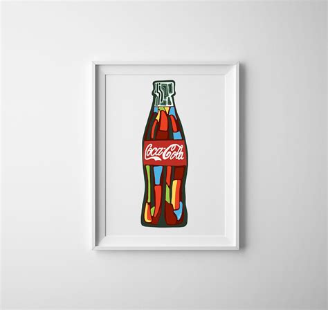 PRINTABLE Coca Cola Bottle Art Coca Cola Coke Bottle Design Coca Cola ...