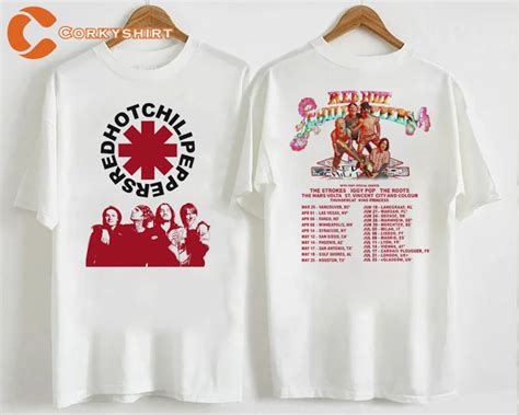 Vintage Red Hot Chili Peppers Band Tour Shirt Corkyshirt