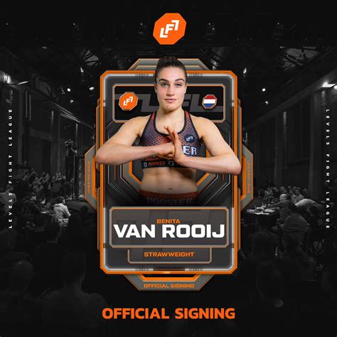 Benita Van Rooij 1 0 Pro 3 0 Amateur Has Signed With Levels Fight League R WMMA