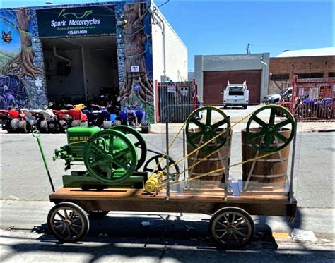 Antique John Deere Engine Powers Free Ice Cream Social Richmond