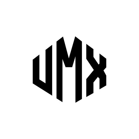 Diseño De Logotipo De Letra Umx Con Forma De Polígono Diseño De