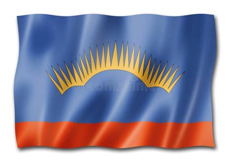Murmansk State - Oblast - Flag, Russia Stock Illustration ...