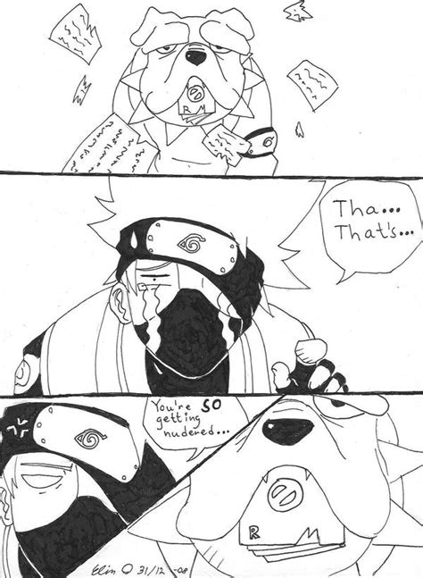 Kakashi loves his Ninken by Lillgoban on DeviantArt