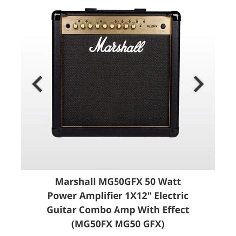 Marshall MG50GFX 50 Watt Power Amplifier 1X12 Electric Guitar Combo