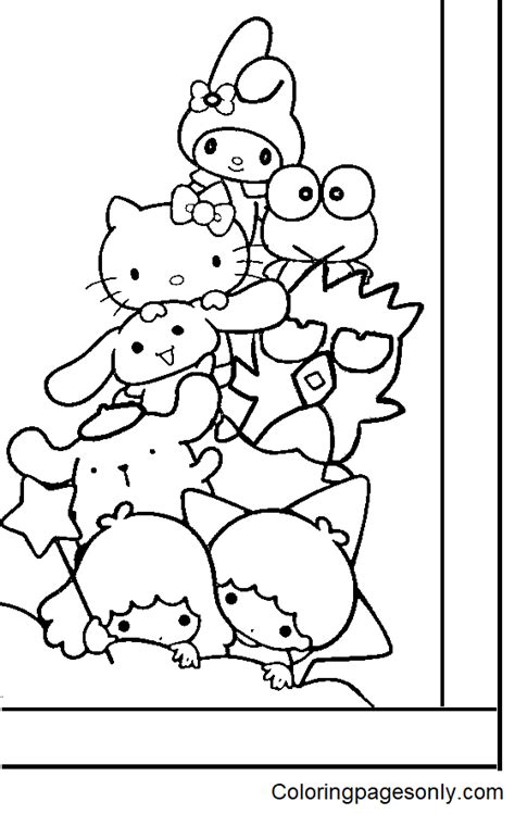 52 Sanrio Characters Coloring Pages ColoringPagesOnly