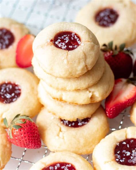 Strawberry Shortbread Cookies Strawberry Butter Cookies Chenée Today