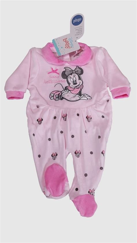 Tutina Neonata Disney In Ciniglia Di Cotone Tutine Neonato Tutine