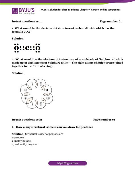 Ncert Solutions For Class 10 Science Chapter 4 Carbon And Its Compounds