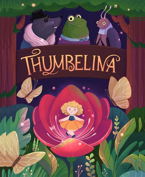 Thumbelina. Book cover | Book illustration art, Book cover illustration ...