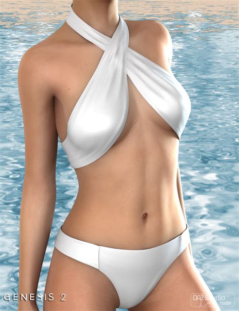 Cross Halter Bikini For Genesis 2 Female S Daz 3D