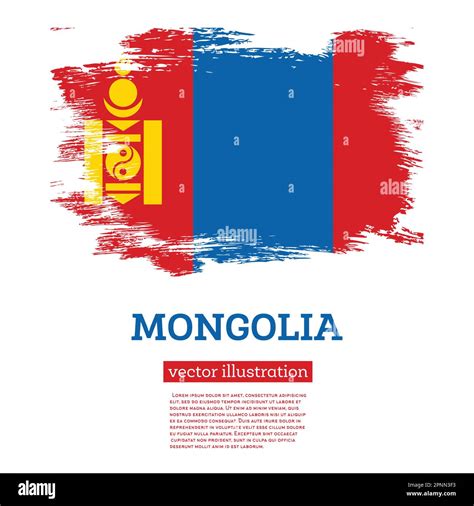 Flag vector nation mongolia hi-res stock photography and images - Alamy