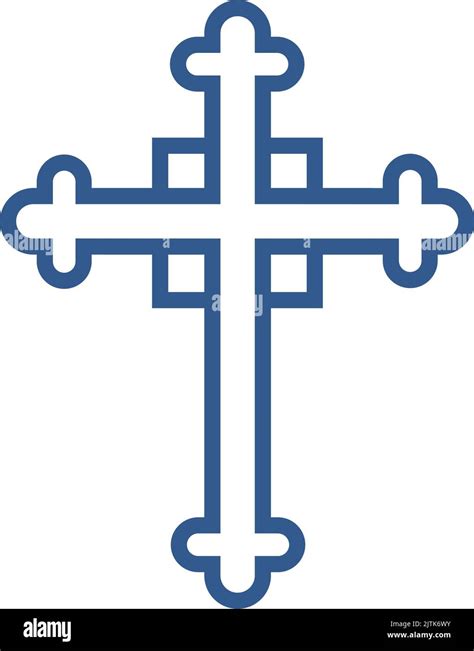 DEcorative christian cross symbol. Holy trinity sign Stock Vector Image & Art - Alamy