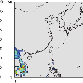 Spatial Distributions Of Various Types Of Land Use In East Asia