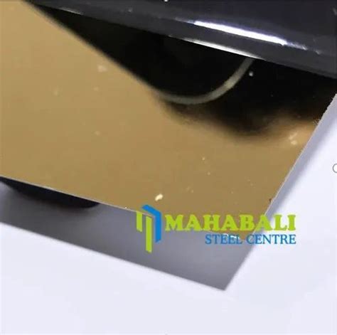 Gold No 8 Stainless Steel PVD TI Coated Sheets Thickness 0 1 Mm At Rs