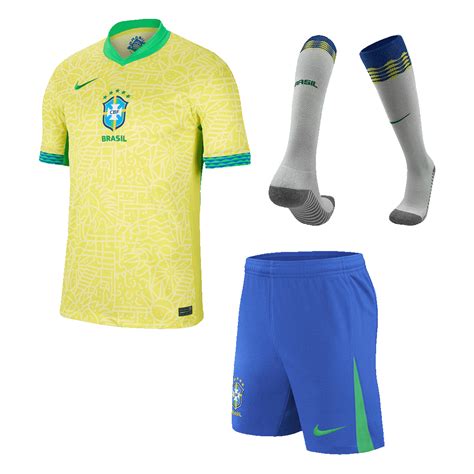 Brazil Home Jersey Kit Copa America 2024 Jerseyshortssocks Gojersey