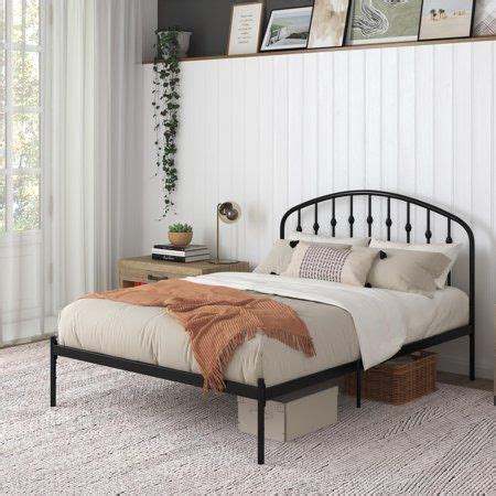 DHP Narla Metal Platform Bed Frame, Full, Black - Walmart.com ...