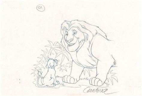 Mufasa And Simba Drawing