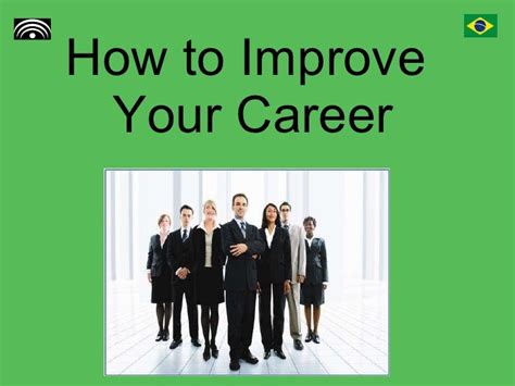 How To Improve Your Career