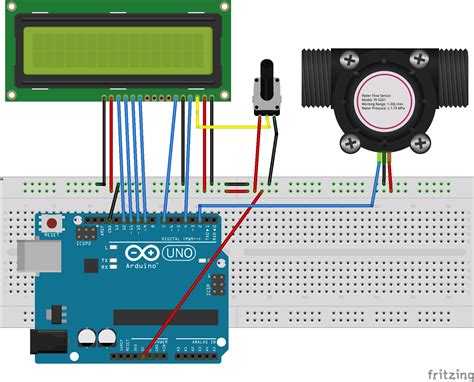 Water Flow Sensor Pinout And Interfacing With Arduino Measure Flow Rate