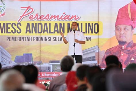 Gubernur Sulsel Resmikan Mess Andalan Malino Pluz Id