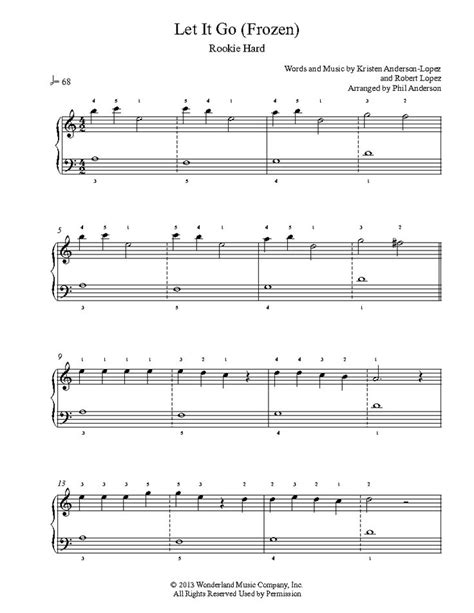 Frozen Let It Go Sheet Music Violin