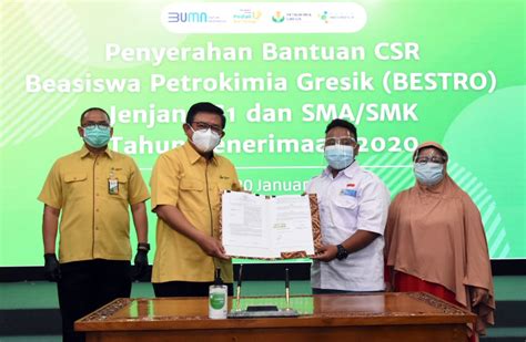 Petrokimia Gresik Salurkan Bantuan CSR Bestro PT Petrokimia Gresik