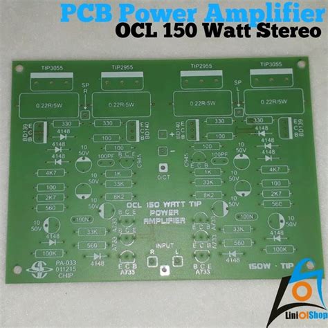 Jual PCB Power Amplifier OCL 150 Watt Stereo Di Lapak LINI Olshop