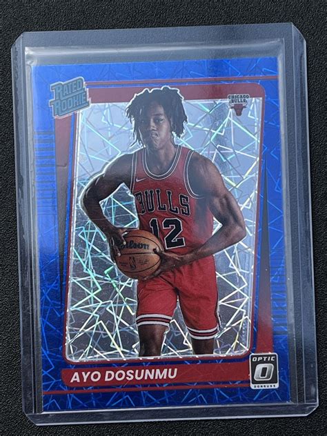 Donruss Optic Ayo Dosunmu Blue Velocity Prizm Rated Rookie Rc