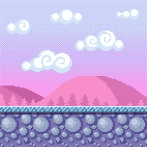 Free Minimalist Thetic In Pixel Art Game Background August