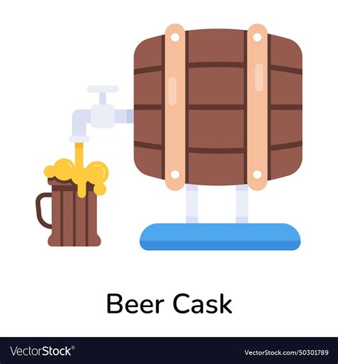 Beer Cask Royalty Free Vector Image Vectorstock