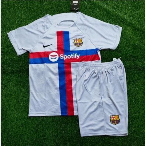 Jual Stelan Setelan Jersey Kaos Baju Sepak Bola Barca Barcelona Away