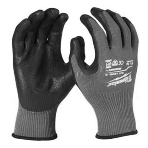 Gants Tricot Anti Coupure Niveau Cut C Gloves Enduction Nitrile Tl