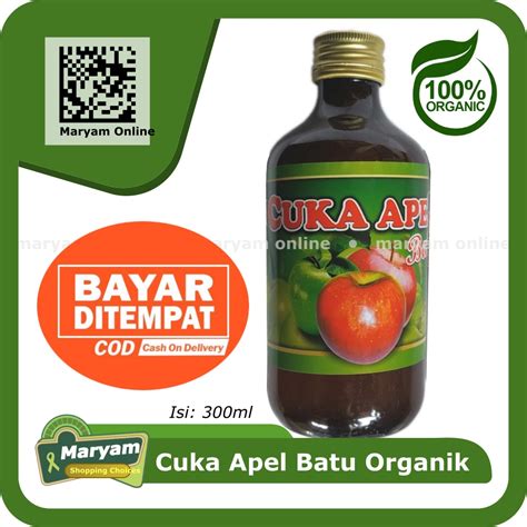 Jual Cuka Apel Batu Organik 300ml Cuka Apel Batu Malang Shopee