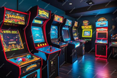 Premium Photo | Retro Arcade Game Room