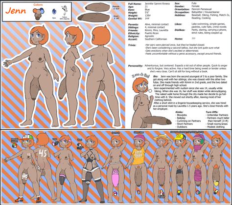 Jenn Ref Sheet By PixelLexi Hentai Foundry