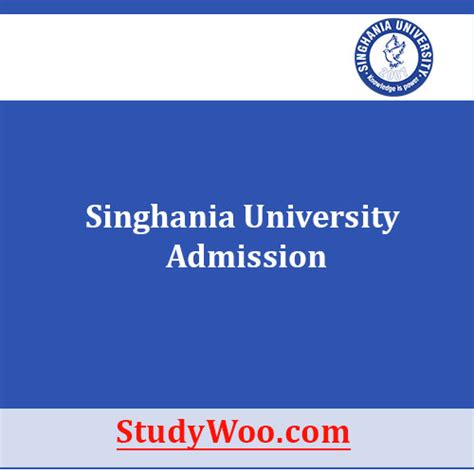 Singhania University Admission 2024 Application Form, Dates ...